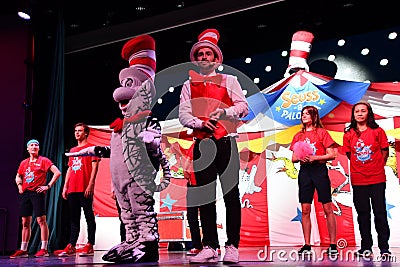 Seuss-a-Palooza Story Time aboard the Carnival Panorama Cruise Ship Editorial Stock Photo