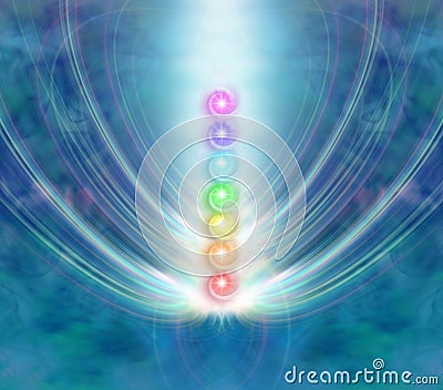 The Seven Chakras Stock Photo