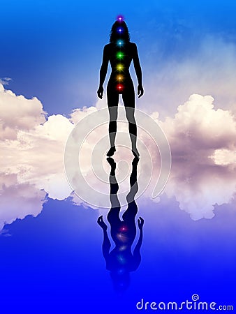 Seven chakras Stock Photo