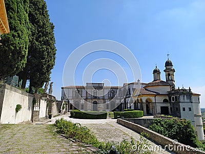 The Seven Churches Sanctuary in Monselice Stock Photo