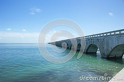 Seven Mile Bridge Stock Photo