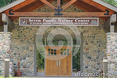 Seven Ponds Nature Center, Metamora, Michigan, August 2019 Editorial Stock Photo