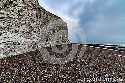 Seven Sisters Beach, East Sussex, England Stock Photo
