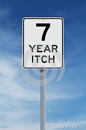 Seven Year Itch Stock Photo