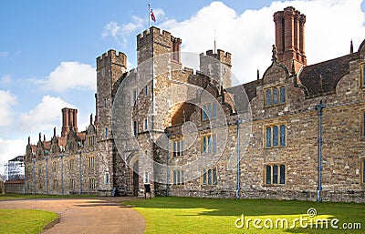 Sevenoaks Old english mansion 15th century. Classic english country side house. UK Editorial Stock Photo