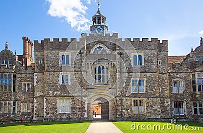 Sevenoaks Old english mansion 15th century. Classic english country side house. UK Editorial Stock Photo