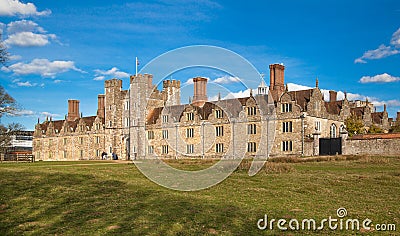 Sevenoaks Old english mansion 15th century. Classic english country side house. UK Editorial Stock Photo