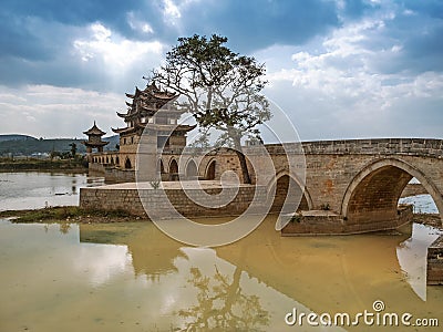 Seventeen-Arch Bridge Stock Photo