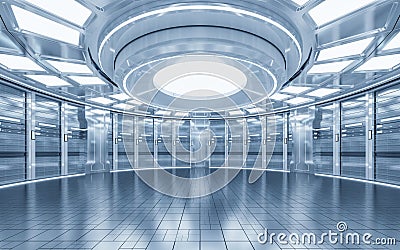 Sever racks and data center, big data and cloud computing concept, 3d rendering Stock Photo