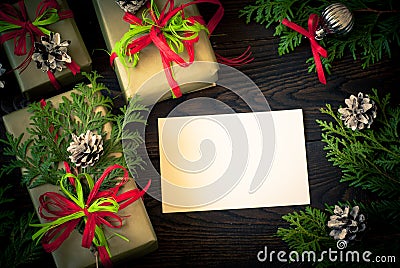 Several boxes of gifts Stock Photo