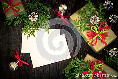 Several boxes of gifts Stock Photo