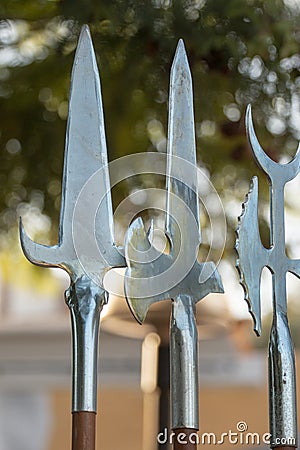 Several medieval blades Stock Photo