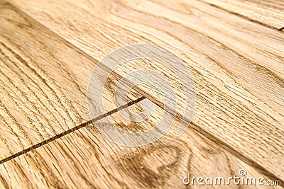 Several planks of beautiful laminate or parquet flooring with wooden texture as background Stock Photo