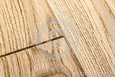 Several planks of beautiful laminate or parquet flooring with wooden texture as background Stock Photo