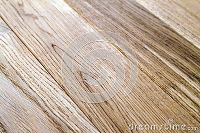 Several planks of beautiful laminate or parquet flooring with wooden texture as background Stock Photo