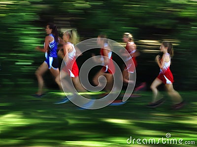 Several Women Runners Blurred Race Editorial Stock Photo