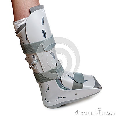 Severe ankle sprain Stock Photo