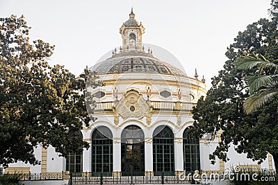 Sevilla Andalucia, Spain: Lope de Vega theater Stock Photo