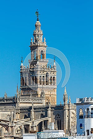 Sevilla. Tower Giralda. Stock Photo