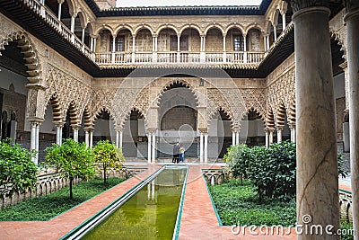 Seville Alcazar Editorial Stock Photo