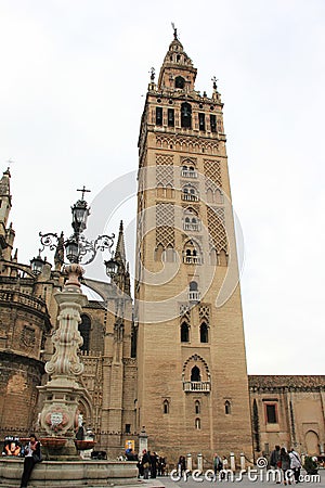 The Seville Cathedral Editorial Stock Photo