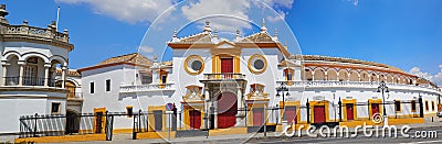 Seville Maestranza bullring plaza toros Sevilla Editorial Stock Photo