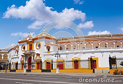 Seville Maestranza bullring plaza toros Sevilla Stock Photo