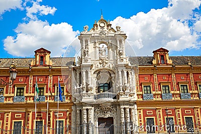 Seville Palacio San Telmo in Andalusia spain Stock Photo