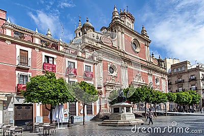 Street view of Sevilla, Andalusia, Spain. Editorial Stock Photo