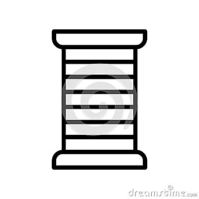 Sew fill inside vector icon which can easily modify or edit Vector Illustration