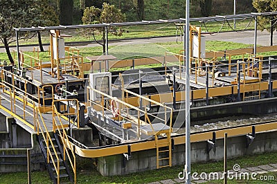 Sewage plant Stock Photo