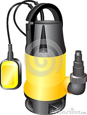 Sewage pump Vector Illustration