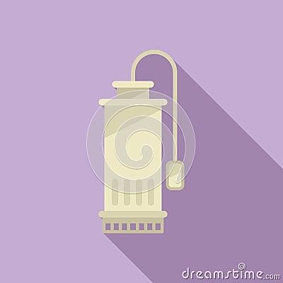 Sewage pump icon flat vector. Electric engine Vector Illustration