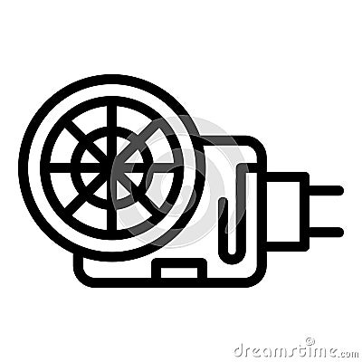 Sewage pump icon, outline style Vector Illustration