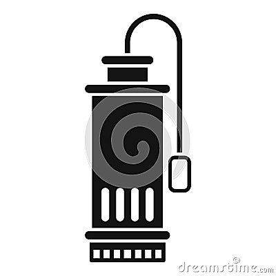 Sewage pump icon simple vector. Electric engine Vector Illustration