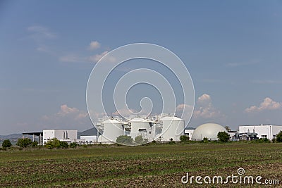 Sewage treatment plants Stock Photo