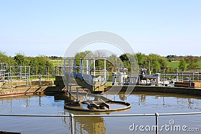 Sewage Treatment Works Two Stock Photo