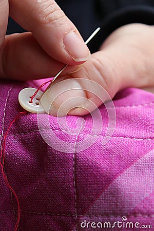 Sewing Stock Photo