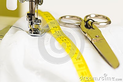 Sewing accessories Stock Photo