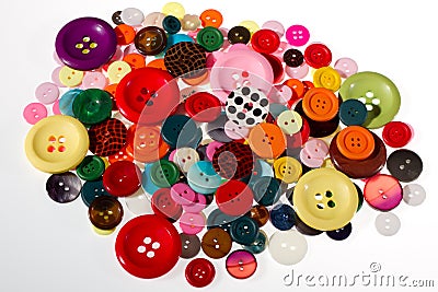 Sewing buttons Stock Photo