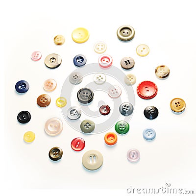 Sewing buttons Stock Photo