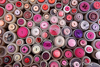 Sewing buttons Stock Photo