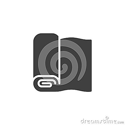 Sewing fabric vector icon Vector Illustration