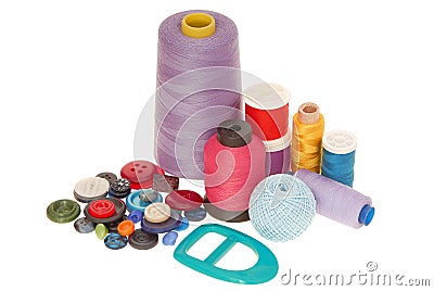 Sewing goods Stock Photo