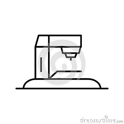 Sewing Machine, Industry milling machine icon Vector Illustration