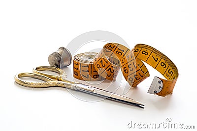 Sewing measuring tape Stock Photo