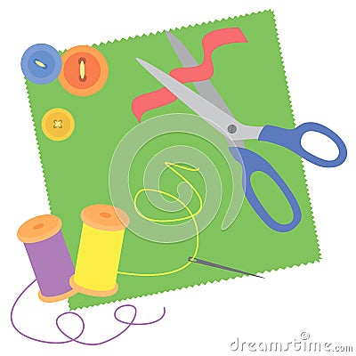 Sewing needlework Cartoon Illustration