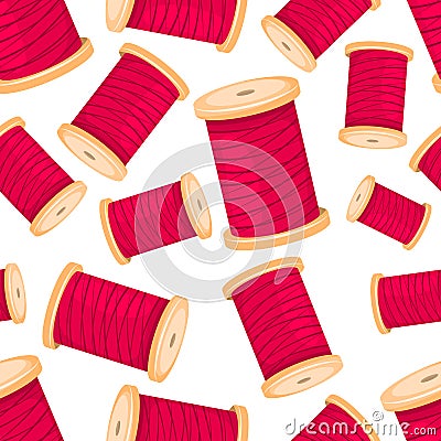 Sewing seamless pattern Vector Illustration