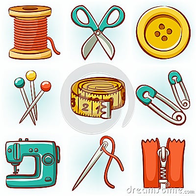 Sewing set Vector Illustration