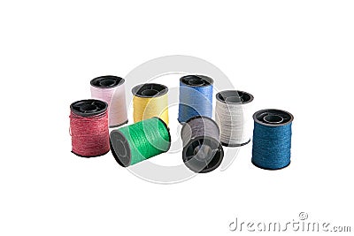 Sewing thread colorful Stock Photo